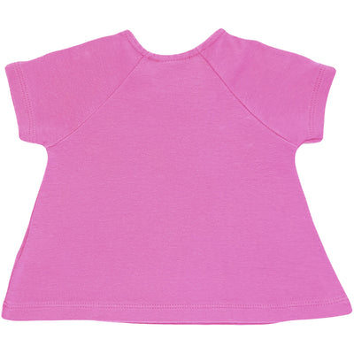 T-Shirt à manches courtes de seconde main en coton pour bébé fille de 3 mois - photo verso