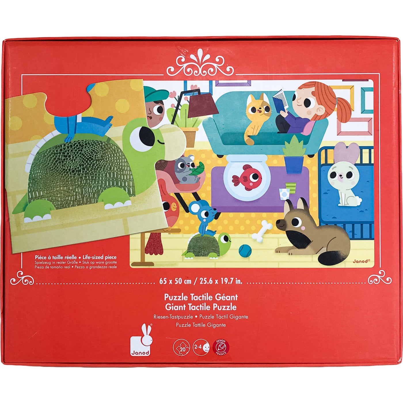 Puzzle "Puzzle tactile Les Animaux Domestiques - 20 pièces" de seconde main pour enfant à partir de 2 ans - photo secondaire