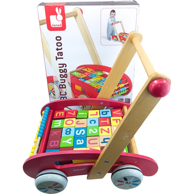 Chariot de marche "Chariot ABC Buggy Tatoo" de seconde main en bois pour enfant à partir de 12 mois - Vue 2
