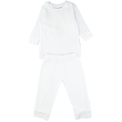 Ensemble t-shirt à manches longues + pantalon de seconde main en coton bio pour bébé de 9 mois - Vue 1