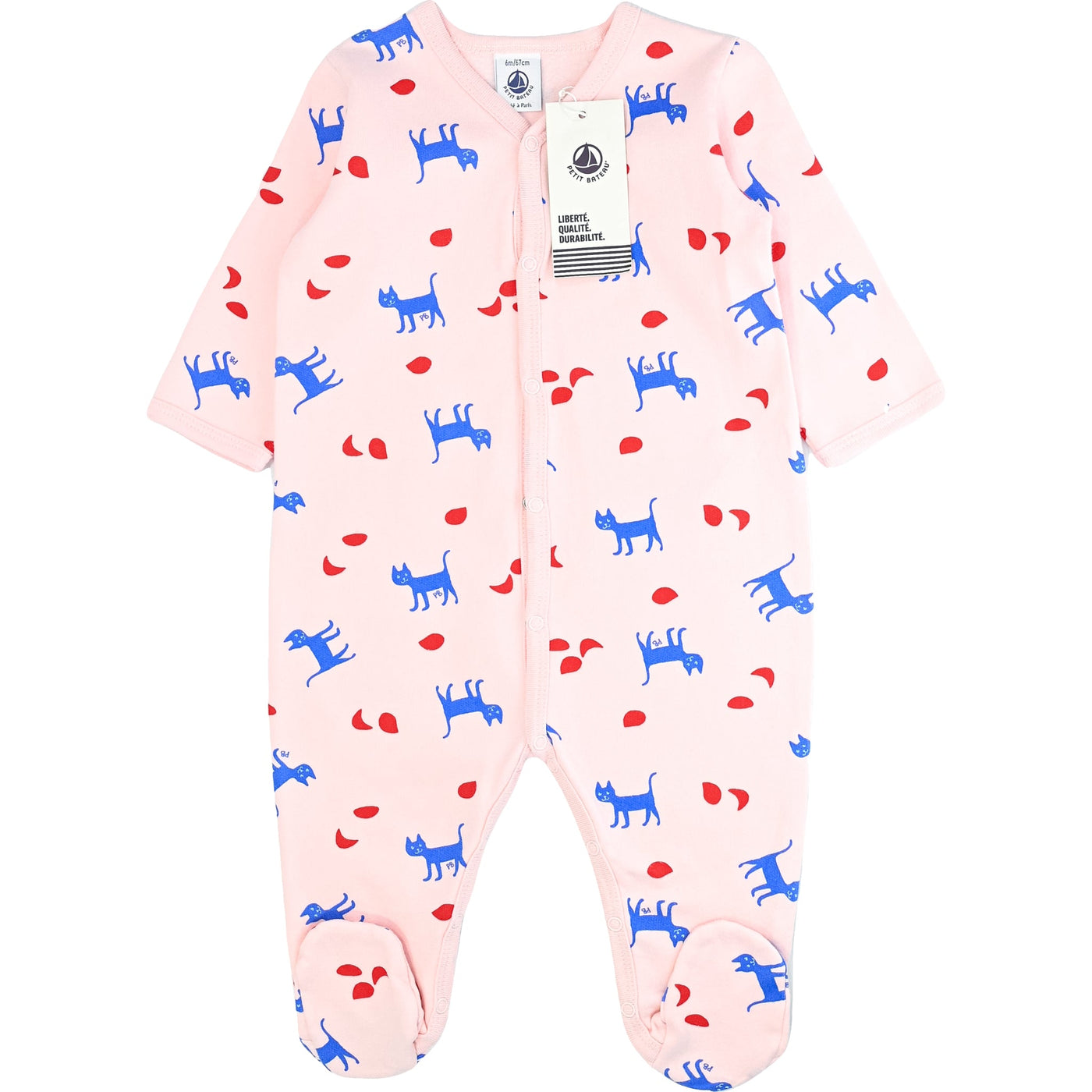 Pyjama de seconde main en coton pour bébé fille de 6 mois - Vue 1
