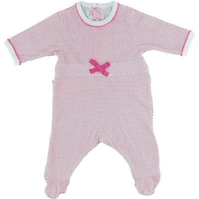 Pyjama de seconde main en coton pour bébé fille de 0 mois - photo recto