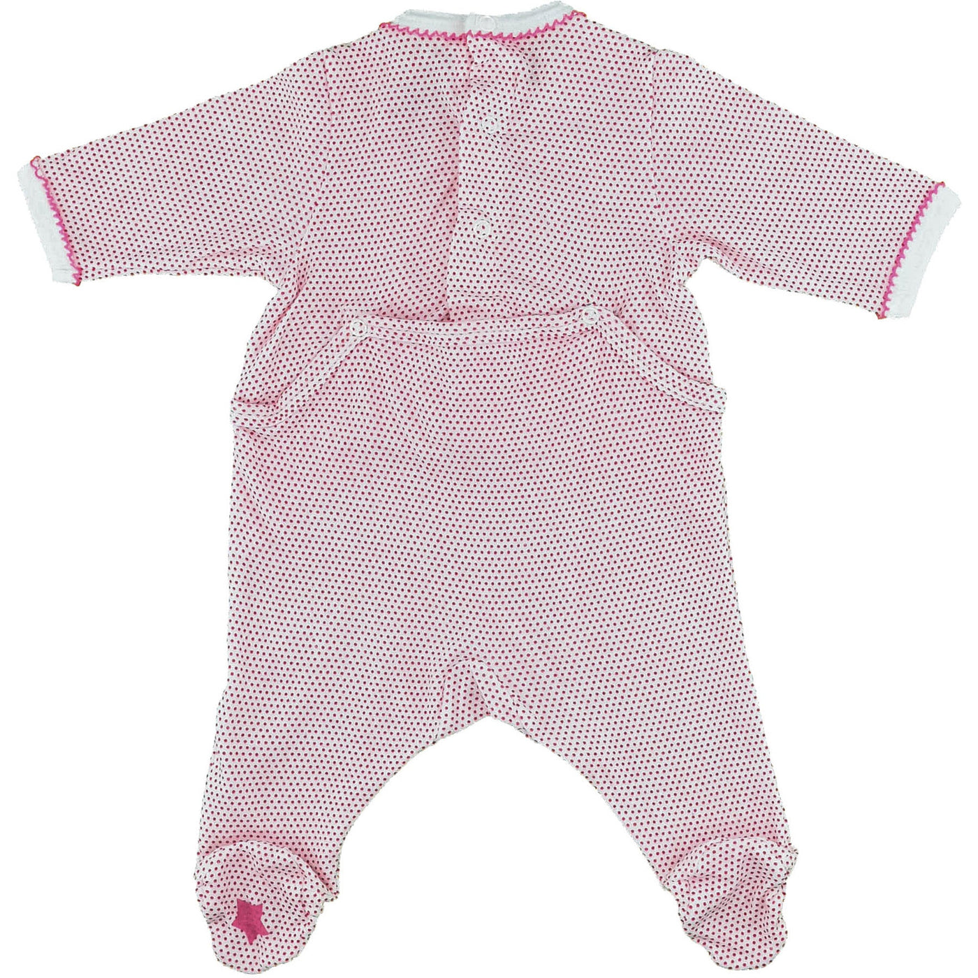 Pyjama de seconde main en coton pour bébé fille de 0 mois - photo verso