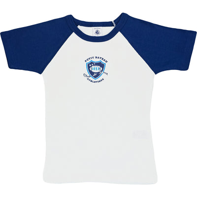 T-Shirt à manches courtes de seconde main en coton pour enfant garçon de 4 ans - photo recto