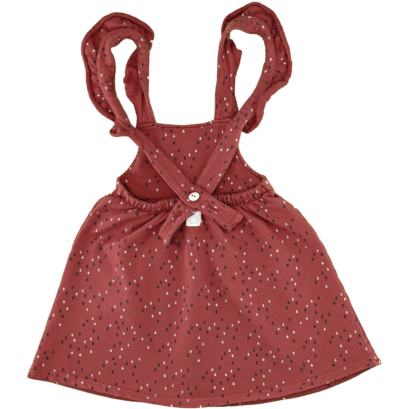 Robe salopette de seconde main en coton bio pour bébé fille de 12-18 mois - photo verso