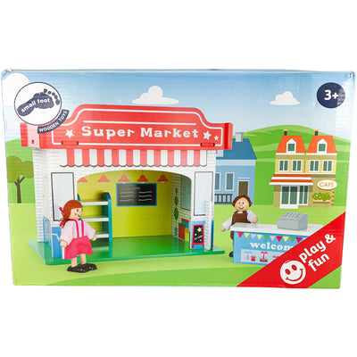 Set d'imitation "Supermarché et ses accessoires" de seconde main en bois pour enfant à partir de 3 ans - photo principale