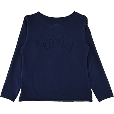 T-Shirt à manches longues de seconde main en coton bio pour enfant fille de 4 ans - photo verso