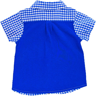 Chemise à manches courtes de seconde main en coton pour bébé garçon de 6 mois - photo verso