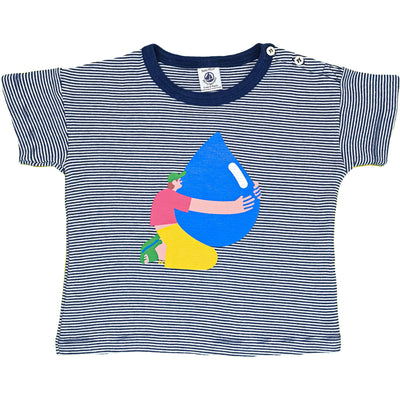 T-Shirt à manches courtes de seconde main en coton bio pour enfantde 3 ans - photo recto
