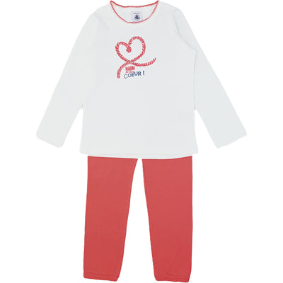 Pyjama de seconde main en coton pour enfant fille de 3 ans - photo recto