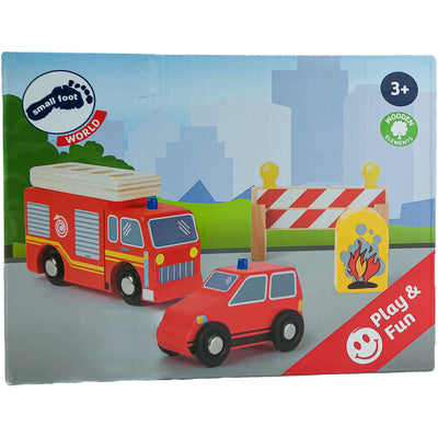 Set de véhicules "Kit de Pompiers" de seconde main en bois pour enfant à partir de 3 ans - photo principale