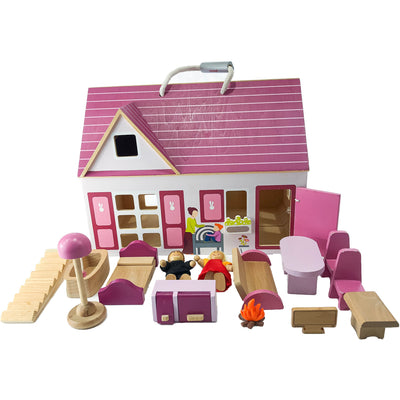 Maison de poupée "Maison de poupée transportable" de seconde main en bois pour enfant à partir de 3 ans - photo secondaire