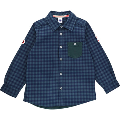 Chemise à manches longues de seconde main en coton pour enfant garçon de 4 ans - Vue 1