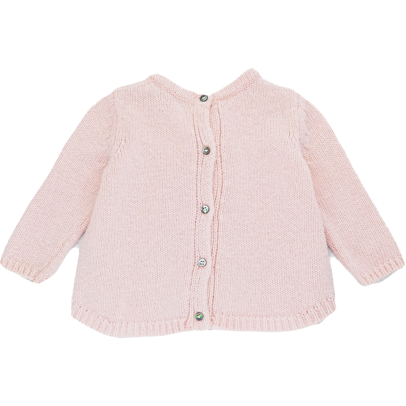 Pull de seconde main en laine et acrylique pour bébé fille de 12 mois - photo verso
