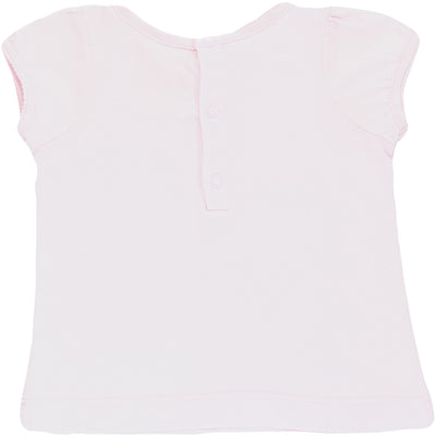T-Shirt à manches courtes de seconde main en coton pour bébé fille de 6 mois - photo verso