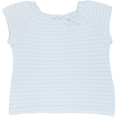 T-Shirt à manches courtes de seconde main en coton pour enfant fille de 4 ans - photo recto