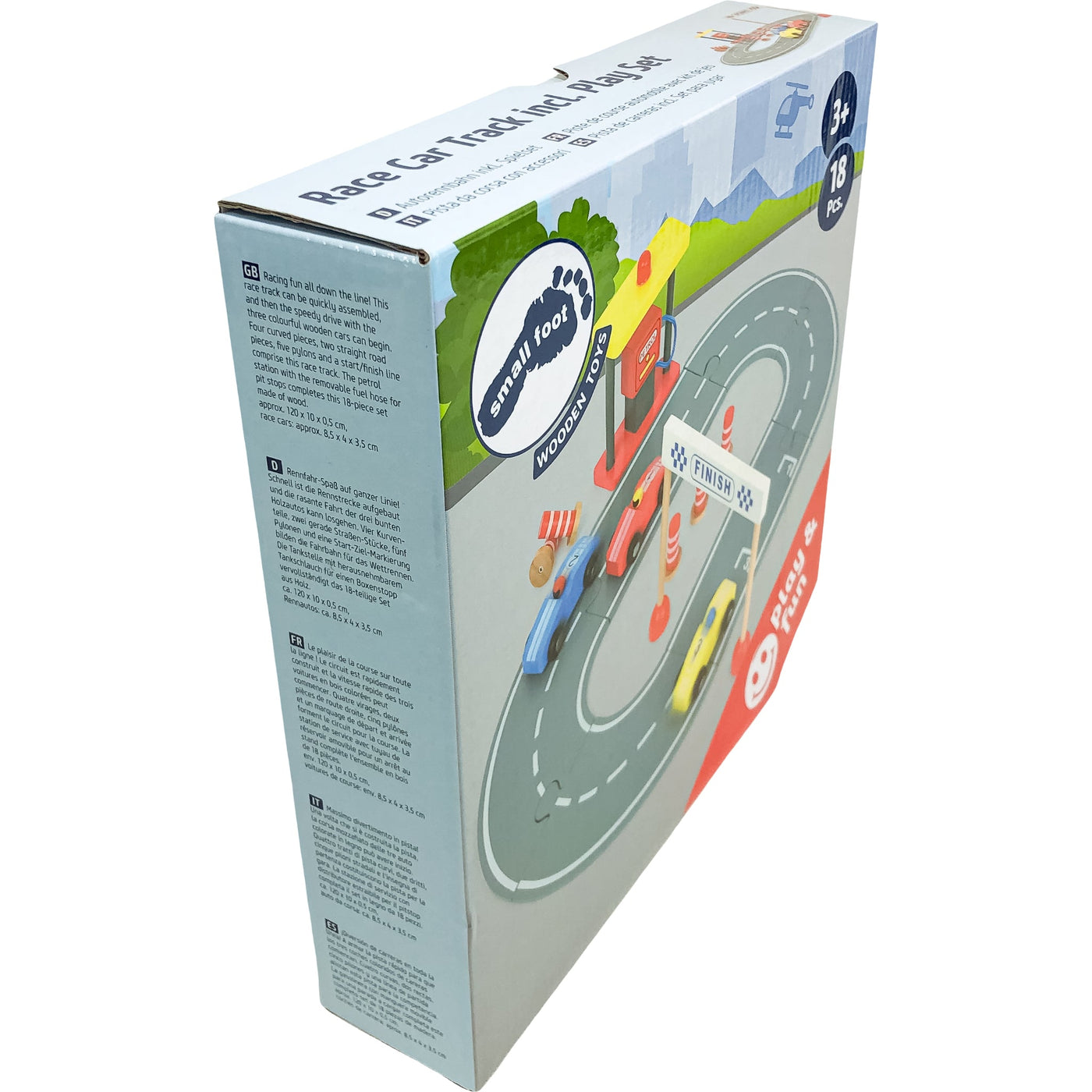 Route "Piste de course automobile avec kit petites voitures" de seconde main en bois pour enfant à partir de 3 ans - photo alternative_1