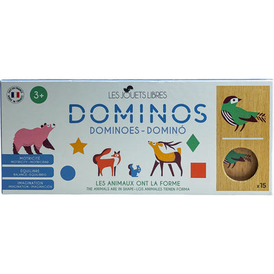 Jeu de dominos "Dominos Les animaux ont la forme" de seconde main en bois pour enfant à partir de 3 ans - photo principale