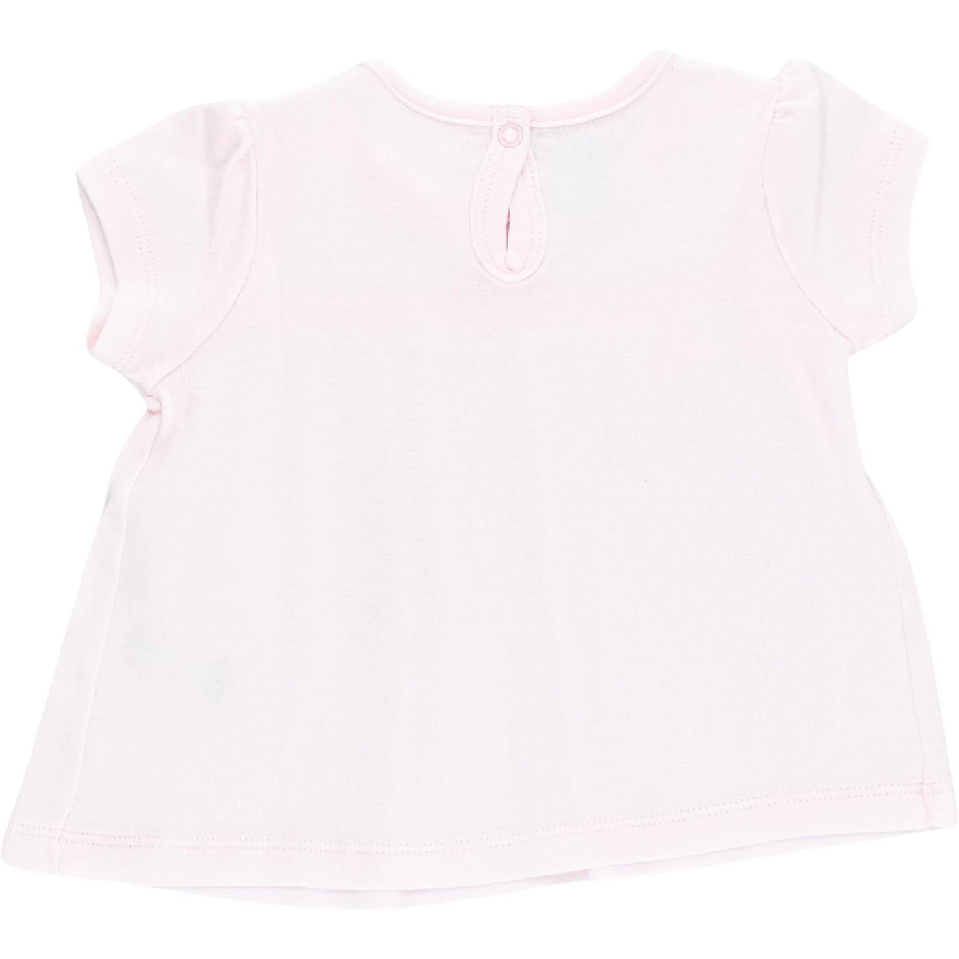 T-Shirt à manches courtes de seconde main en coton pour bébé fille de 6 mois - photo verso