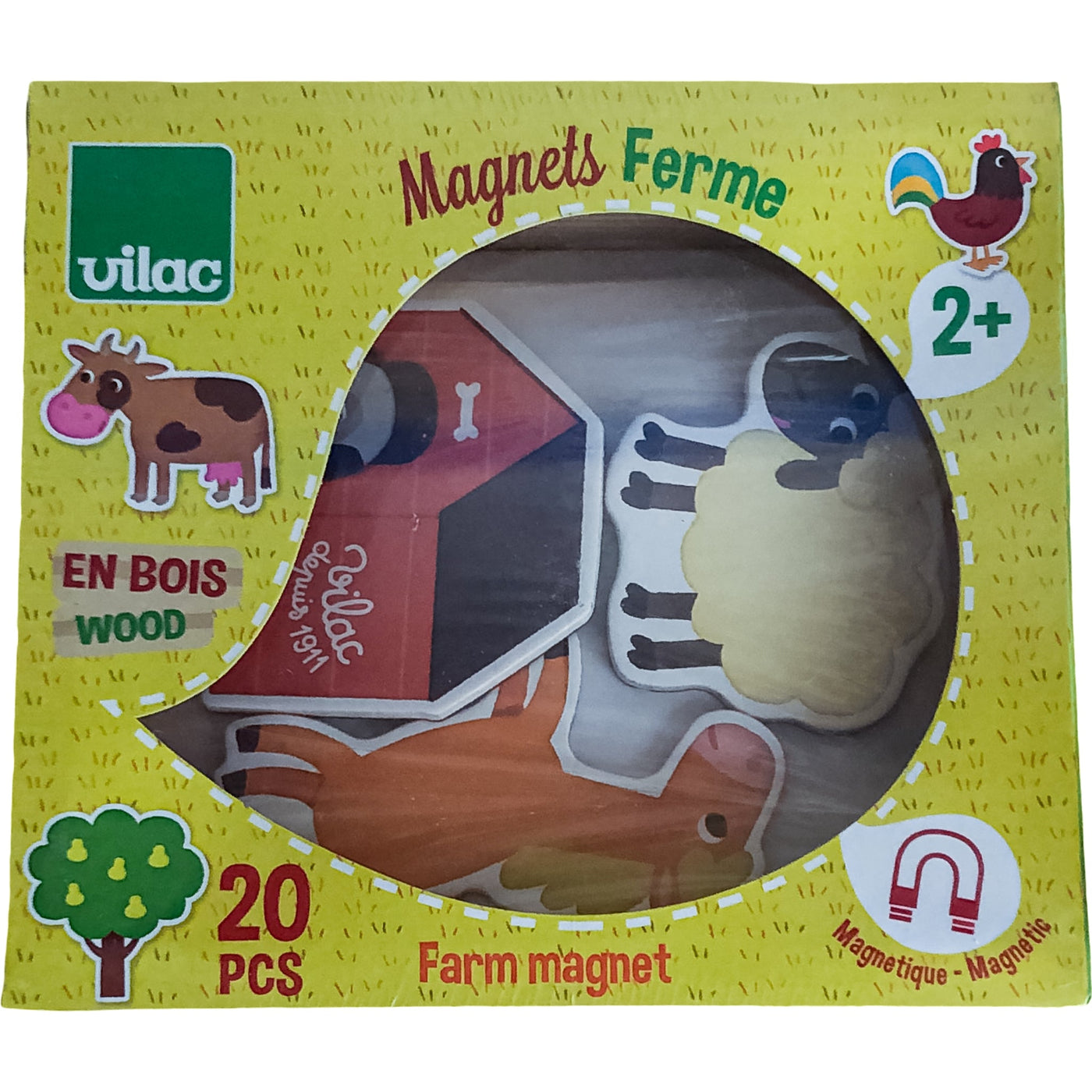 Ardoise et formes magnétiques "Magnets Ferme" de seconde main pour enfant à partir de 2 ans - photo principale