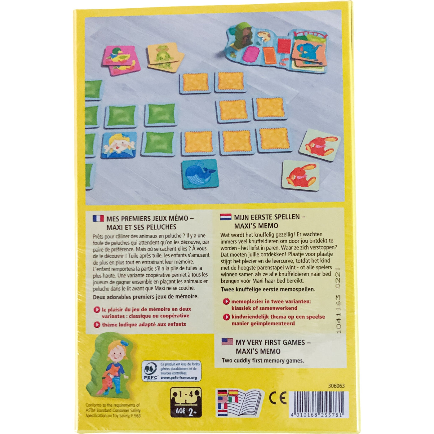 Jeu de mémoire "Mémo : Maxi et ses peluches" de seconde main pour enfant à partir de 2 ans - photo secondaire