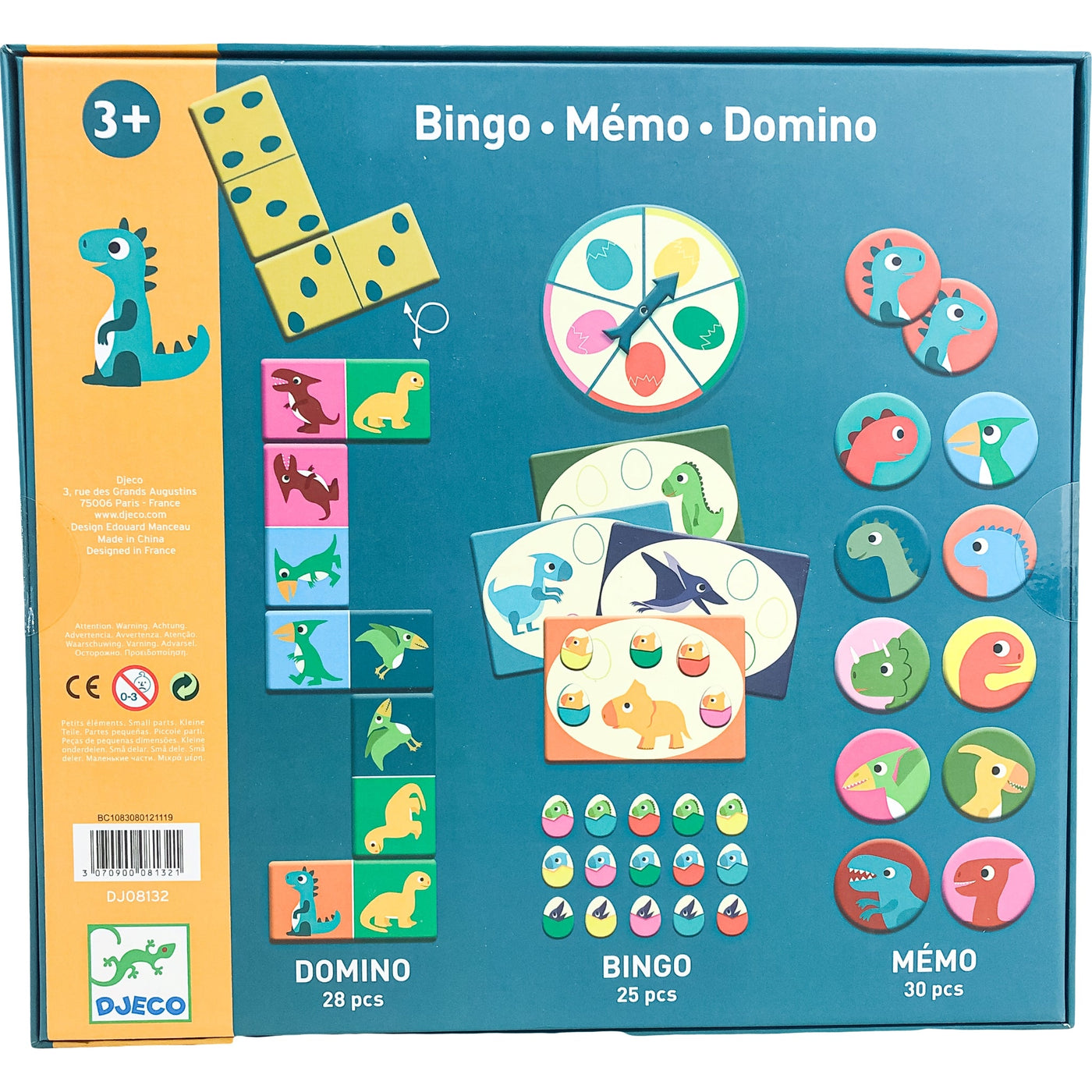 Jeu de mémoire "Bingo Mémo Domino Dinosaures" de seconde main pour enfant à partir de 3 ans - photo secondaire