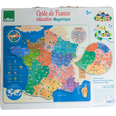Puzzle magnétique "Puzzle magnétique 92 pièces : Carte de France éducative" de seconde main pour enfant à partir de 4 ans - photo principale