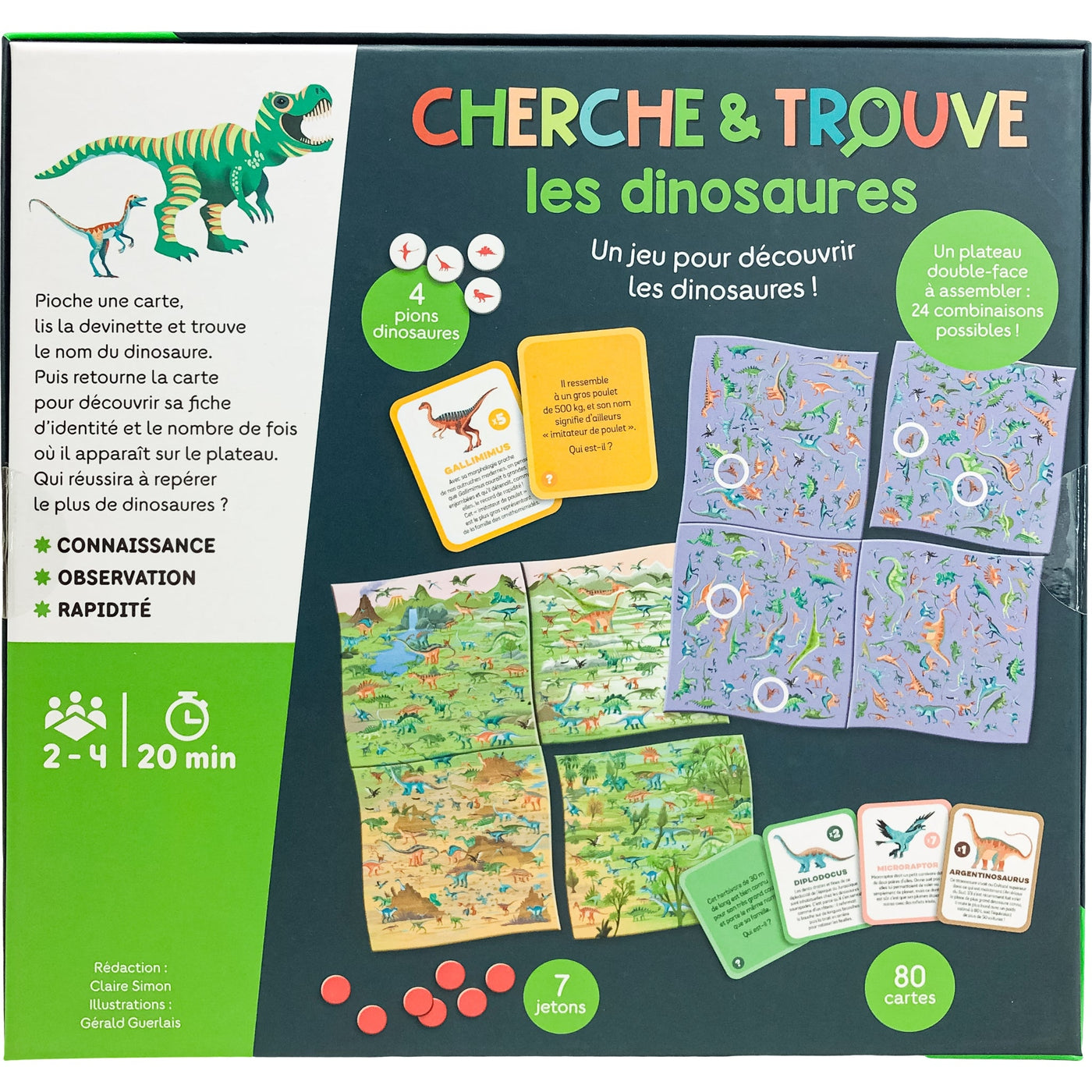 Jeu éducatif "Jeu Cherche et Trouve les Dinosaures" de seconde main pour enfant à partir de 6 ans - photo secondaire