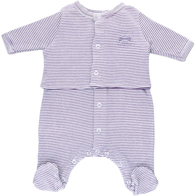 Ensemble salopette + cardigan de seconde main en coton pour bébéde 0 mois - photo principale