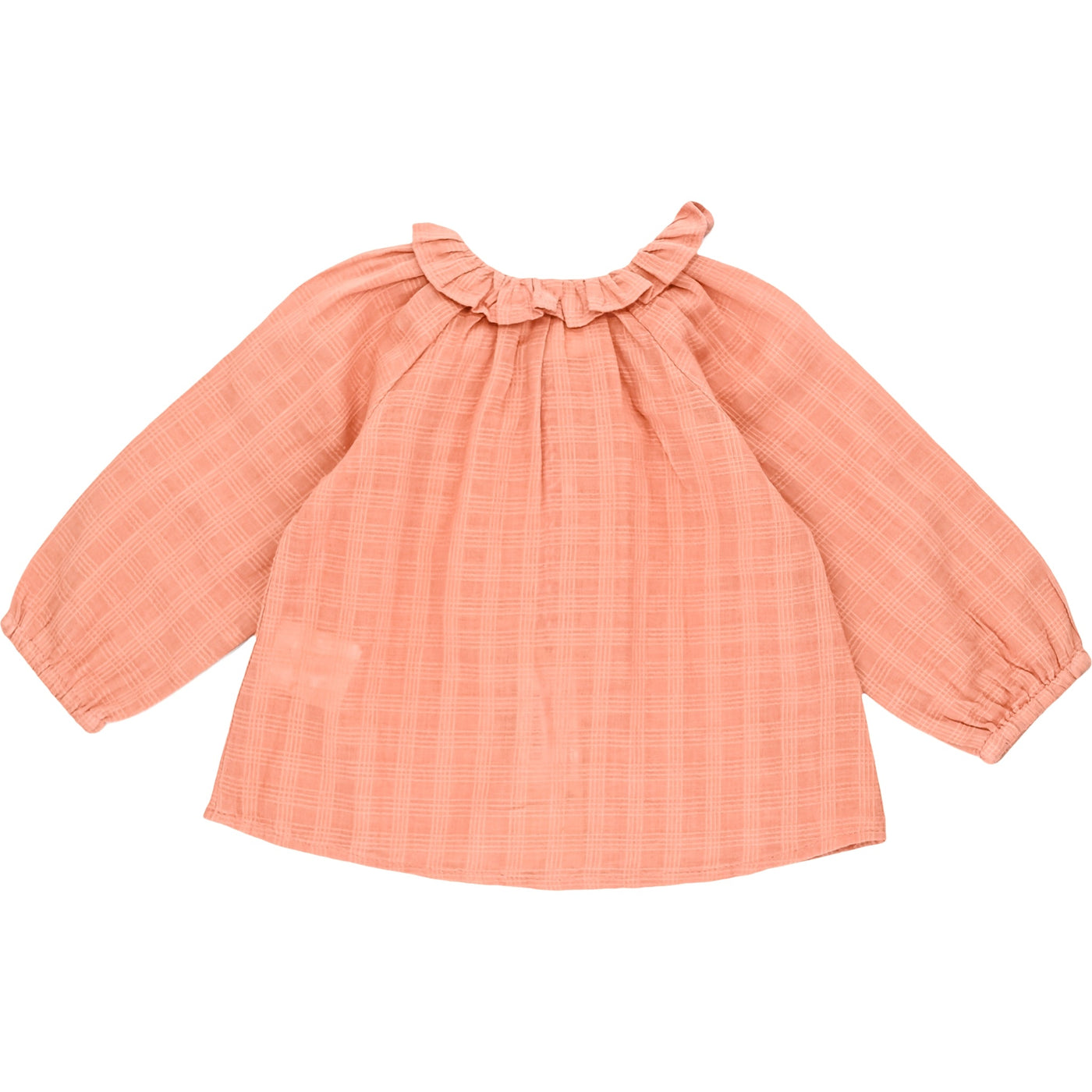 Blouse à manches longues de seconde main en coton pour bébé fille de 6 mois - photo verso