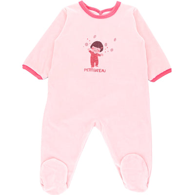 Pyjama de seconde main en velours pour bébé fille de 9 mois - photo principale