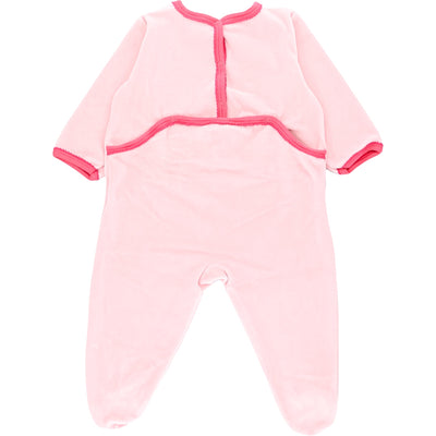 Pyjama de seconde main en velours pour bébé fille de 9 mois - photo secondaire