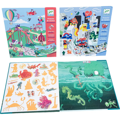 Jeu éducatif "Jeu créatif Histoires de stickers - Lot de 3 livres" de seconde main pour enfant à partir de 4 ans - photo alternative_1