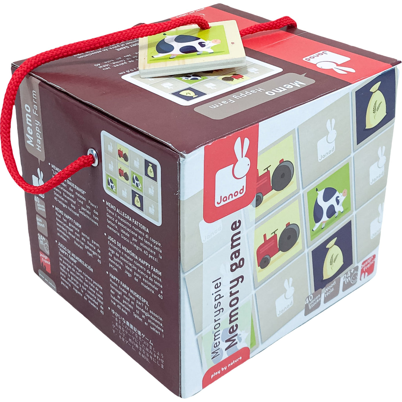 Jeu de mémoire "Jeu de memo Happy Farm" de seconde main en bois pour enfant à partir de 2 ans - photo secondaire