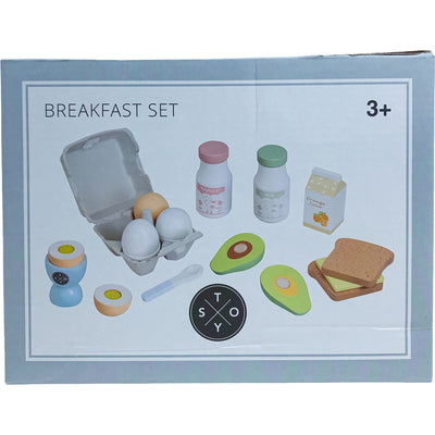 Set d'ustensiles de cuisine "Set de Petit Déjeuner" de seconde main en bois pour enfant à partir de 3 ans - photo principale
