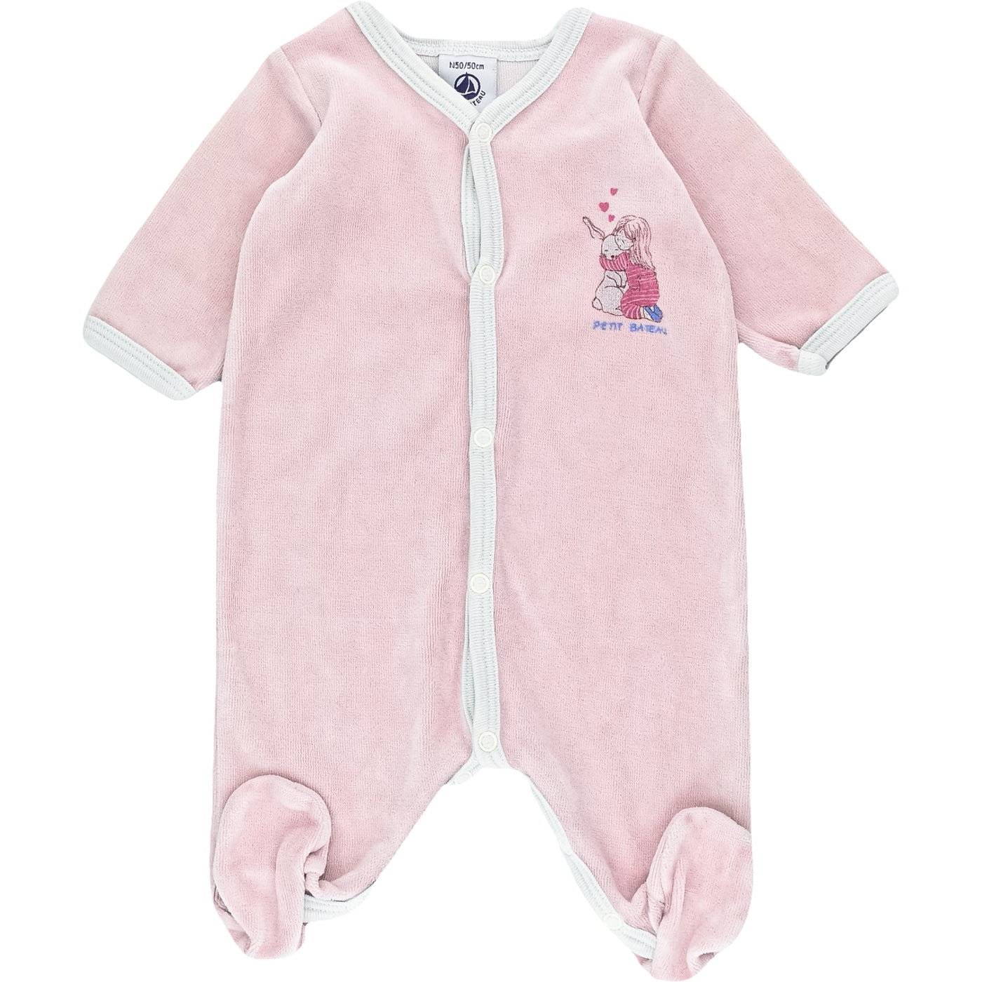 Pyjama de seconde main en velours pour bébé fille de 0 mois - photo principale