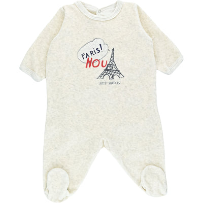Pyjama de seconde main en velours pour bébéde 1 mois - photo principale