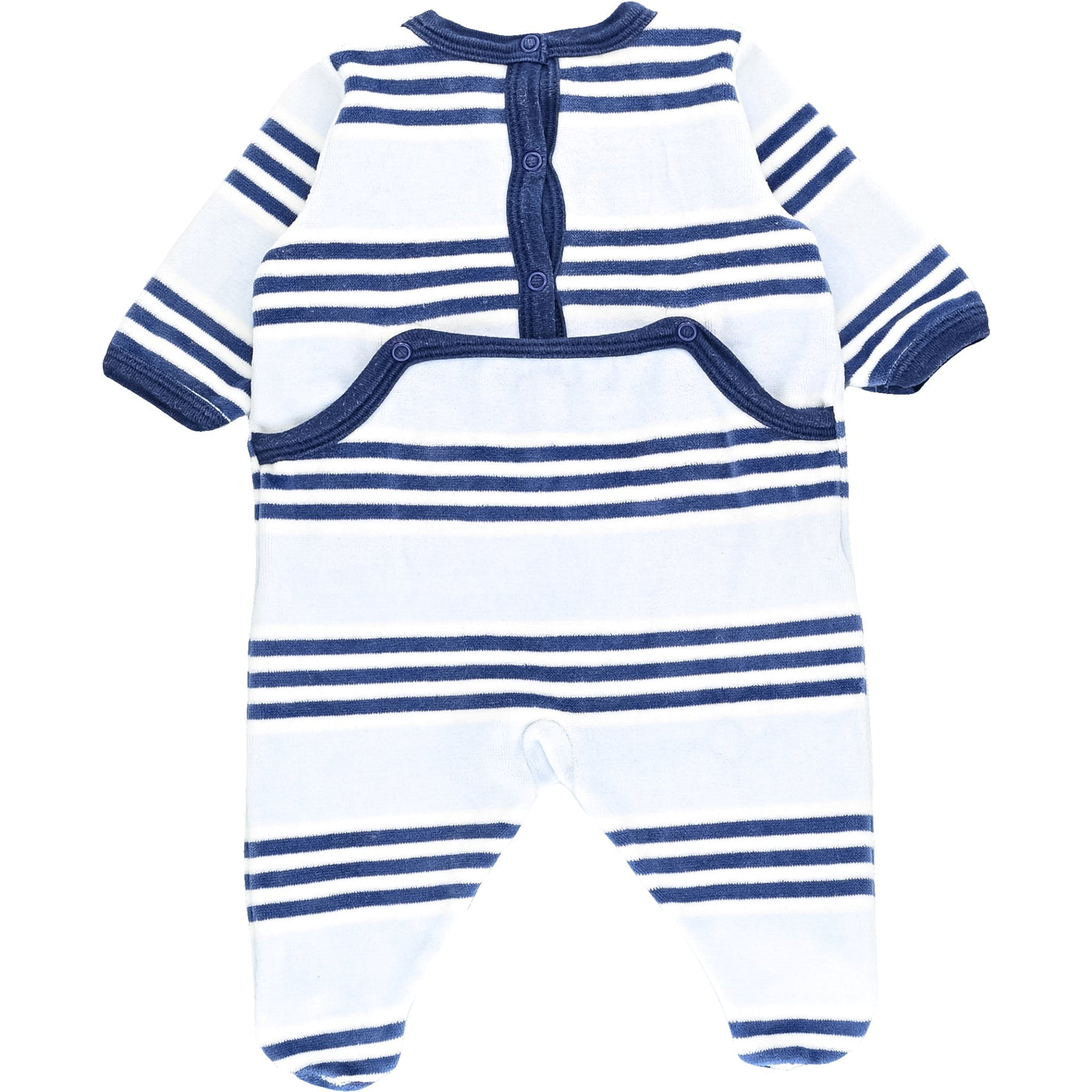 Pyjama de seconde main en velours pour bébé garçon de 1 mois - photo secondaire
