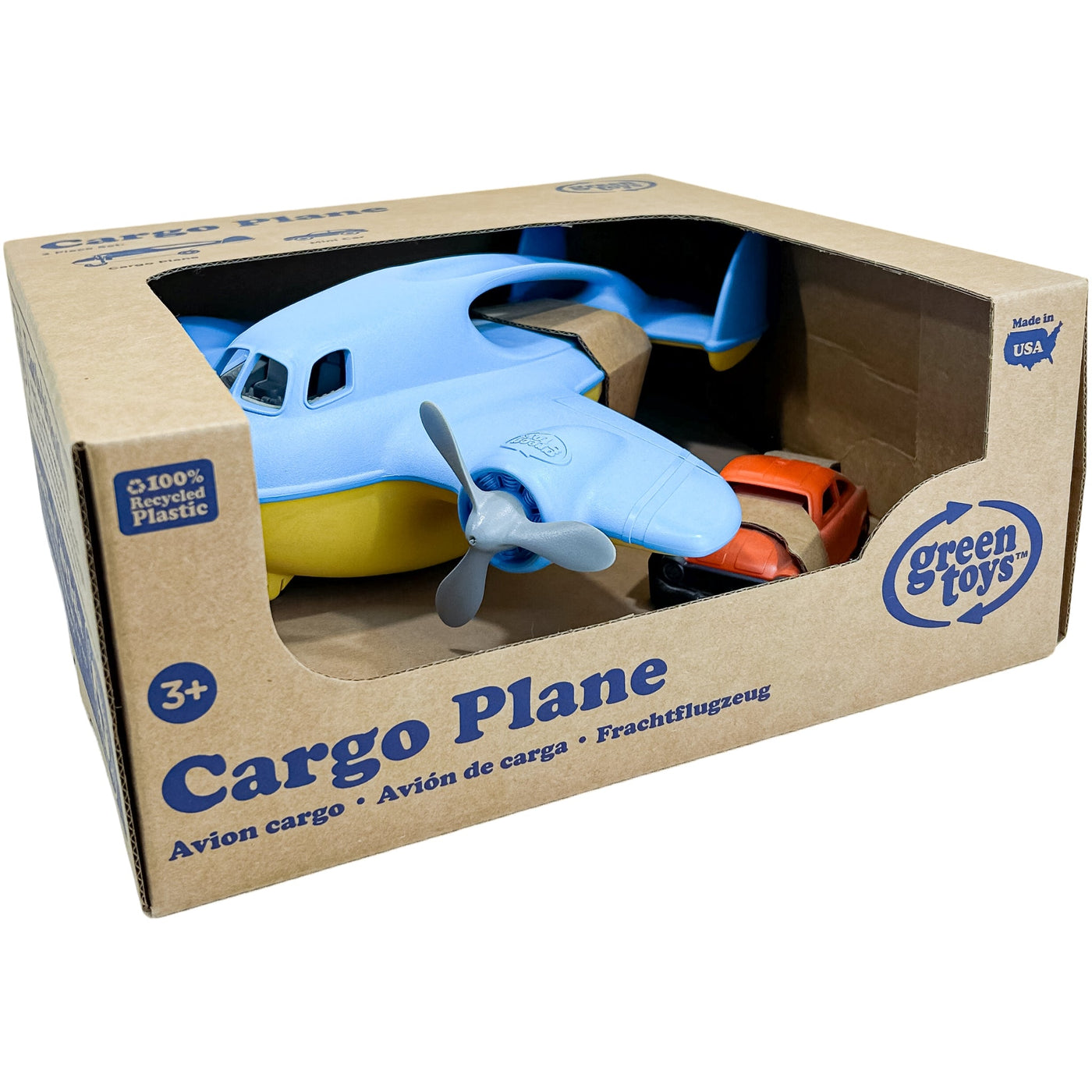 Avion "Avion Cargo avec Mini Voiture" de seconde main en plastique recyclé pour enfant à partir de 3 ans - Vue 1