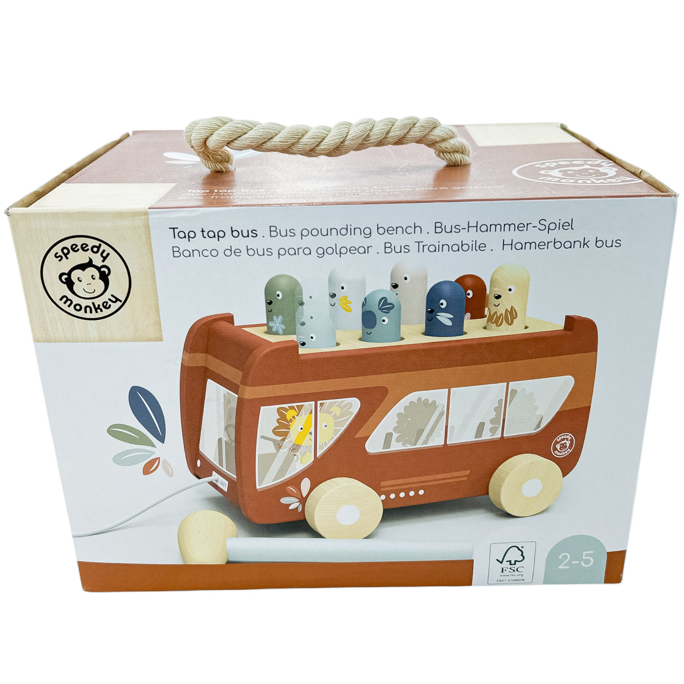 Bus "Banc à marteler Bus" de seconde main en bois pour enfant à partir de 24 mois - Vue 1