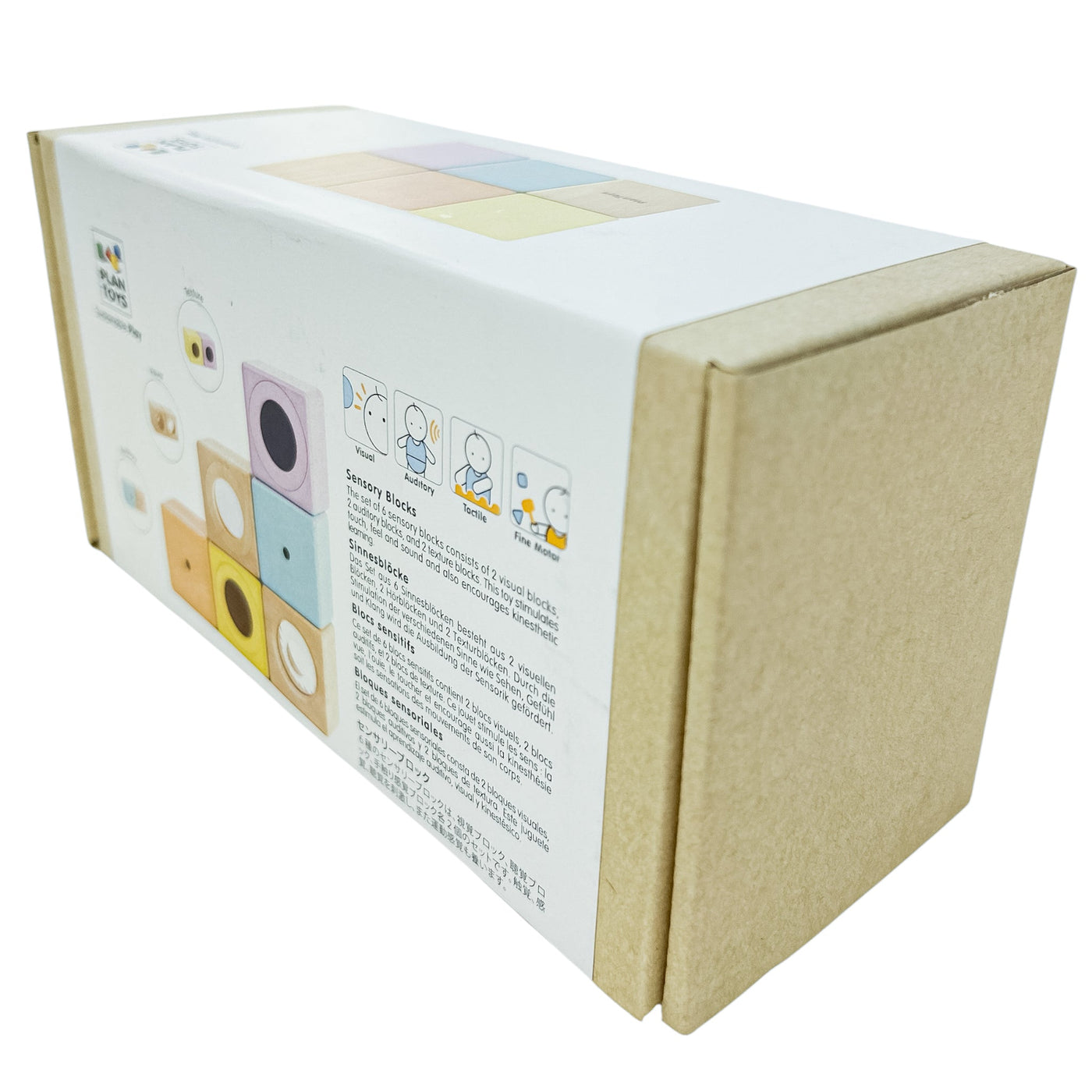 Jouet d'éveil "Blocs sensoriels pastel" de seconde main en bois pour enfant à partir de 12 mois - Vue 2