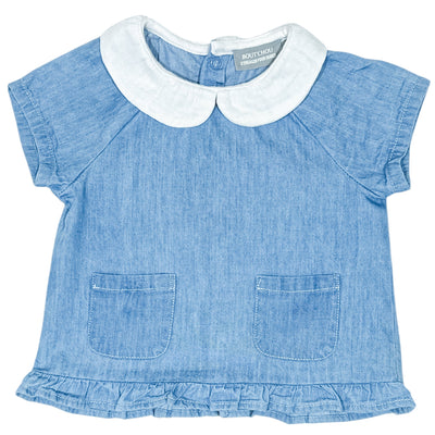 Blouse à manches courtes de seconde main en coton pour bébé fille de 6 mois - Vue 1