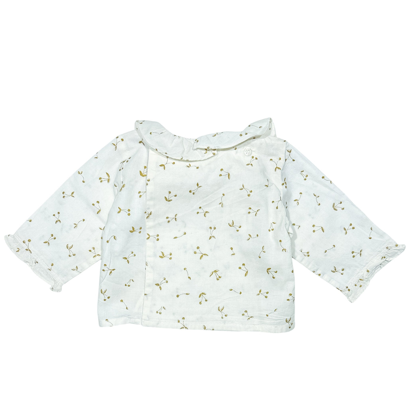 Blouse à manches longues de seconde main en coton pour bébé fille de 1 mois - Vue 2