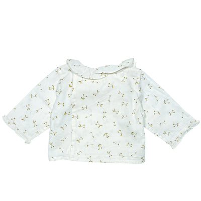 Blouse à manches longues de seconde main en coton pour bébé fille de 1 mois - Vue 2