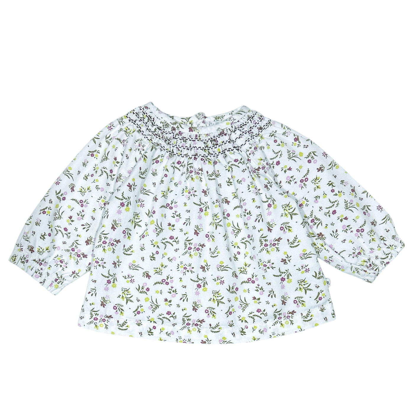 Blouse à manches longues de seconde main en coton pour bébé fille de 1 mois - Vue 1