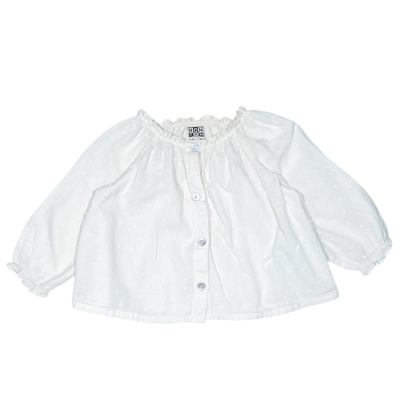 Blouse à manches longues de seconde main en coton pour bébé fille de 12 mois - Vue 1