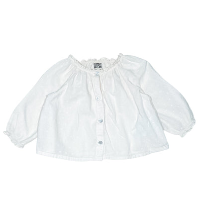 Blouse à manches longues de seconde main en coton pour bébé fille de 12 mois - Vue 1