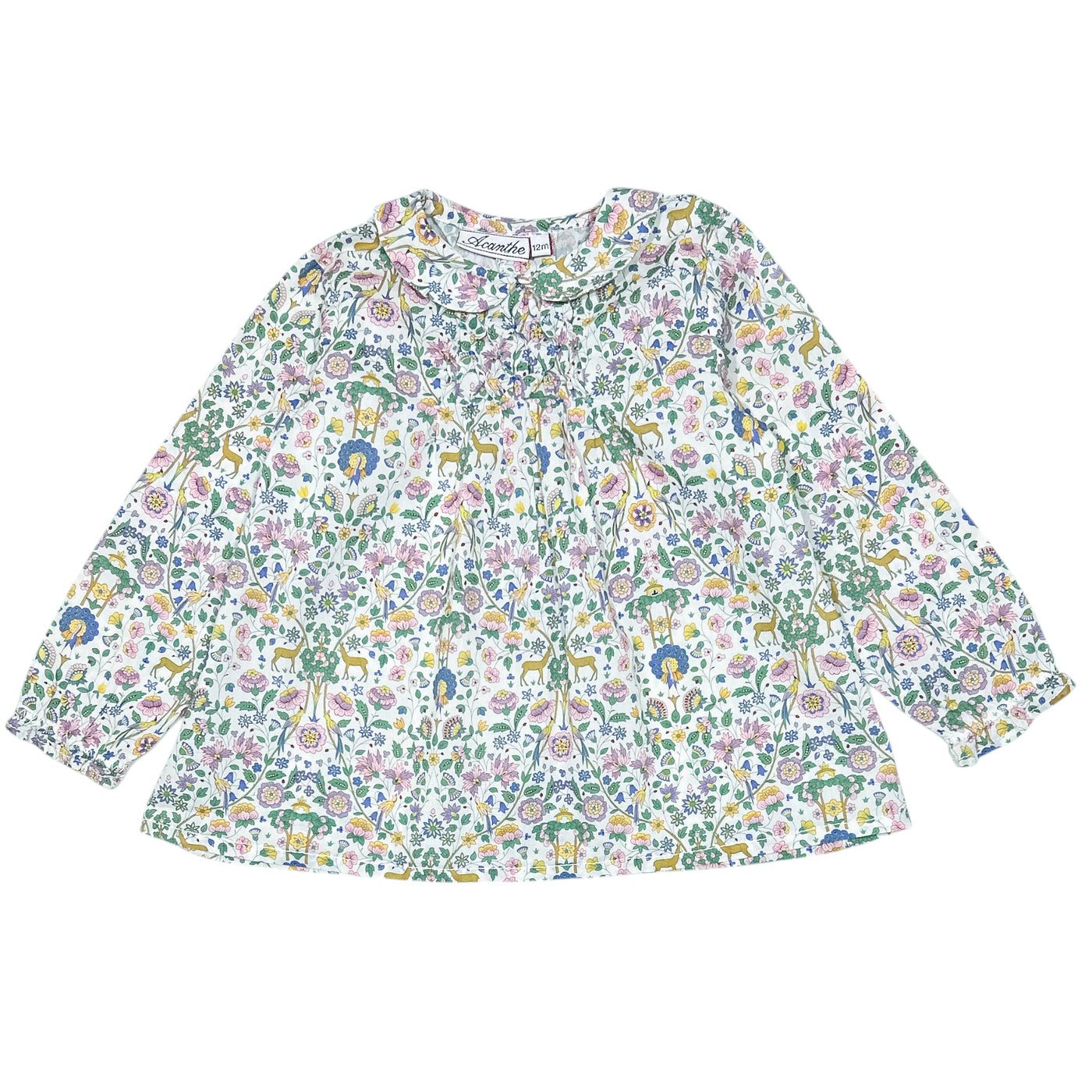 Blouse à manches longues de seconde main en coton pour bébé fille de 12 mois - Vue 1