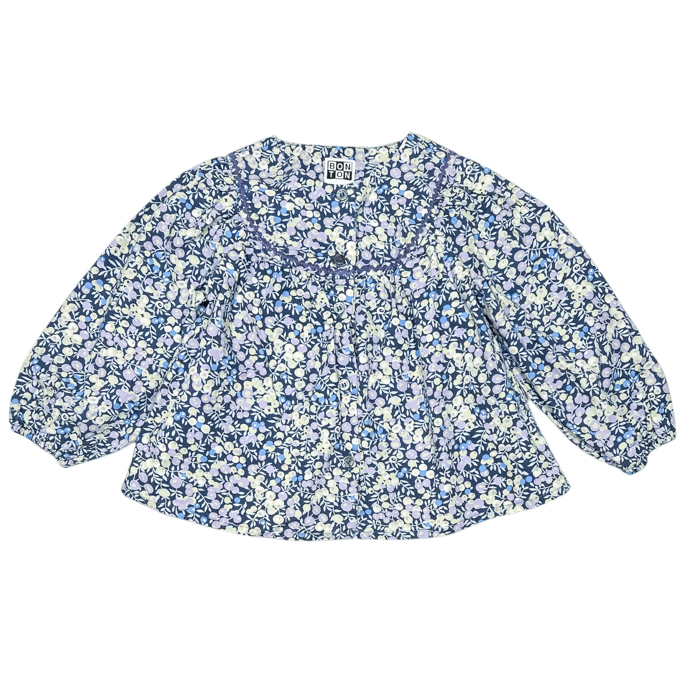 Blouse à manches longues de seconde main en coton pour bébé fille de 18 mois - Vue 1