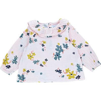 Blouse à manches longues de seconde main en coton bio pour bébé fille de 18 mois - Vue 1